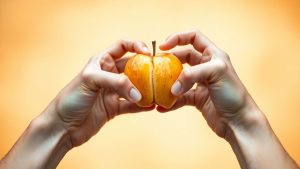 Împărțirea unui măr de aur între două persoane.