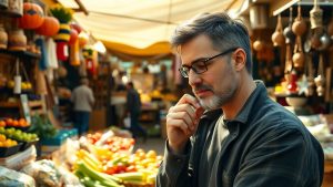 Piață românească plină de viață cu oportunități de afaceri.